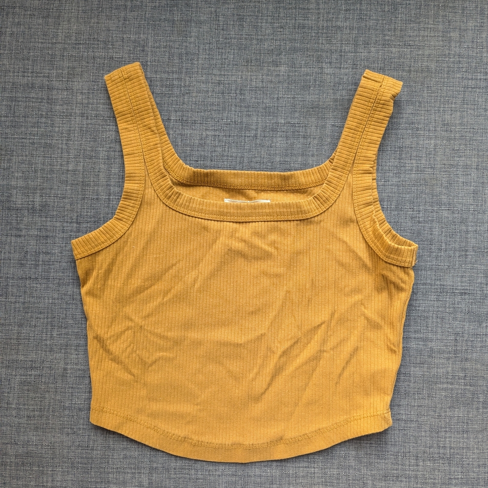 Madewell Luma Ribbed Square Neck Tank Top